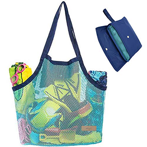 Beach Mesh Tote Bag Toys Beach Bag Perfect for Holding Childrens’ Toys ...